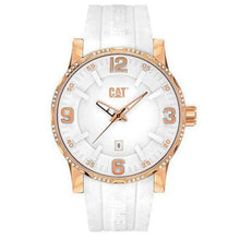 Load image into Gallery viewer, CATERPILLAR Bold Rose Gold White Rubber Strap Watch - Allsport