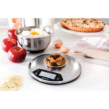 Load image into Gallery viewer, Brabantia Digital Kitchen Scales, Round Matt Steel - Allsport