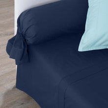 Load image into Gallery viewer, Drap de lit percale de coton Neo Marine (240x300)