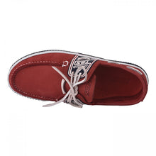 Load image into Gallery viewer, Men's Boat Shoes Leather Red