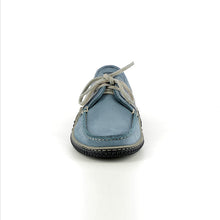 Load image into Gallery viewer, Men's Boat Shoes Blue Leather