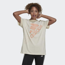 Load image into Gallery viewer, BRAND LOVE SLANTED LOGO BOYFRIEND TEE - Allsport