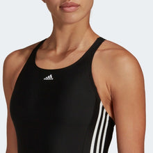 Load image into Gallery viewer, PADDED MID STRIPES LEG SWIMSUIT