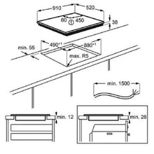 Load image into Gallery viewer, AEG 90cm Built in Ceramic Hob with 5 Cooking Zones - Allsport