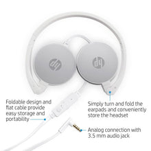 Load image into Gallery viewer, HP Stereo Headset H2800 White and Pike Silver