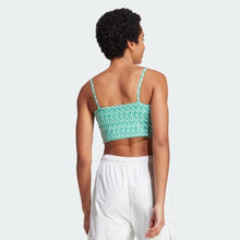 Load image into Gallery viewer, ALLOVER ADIDAS GRAPHIC CORSET-INSPIRED TANK TOP