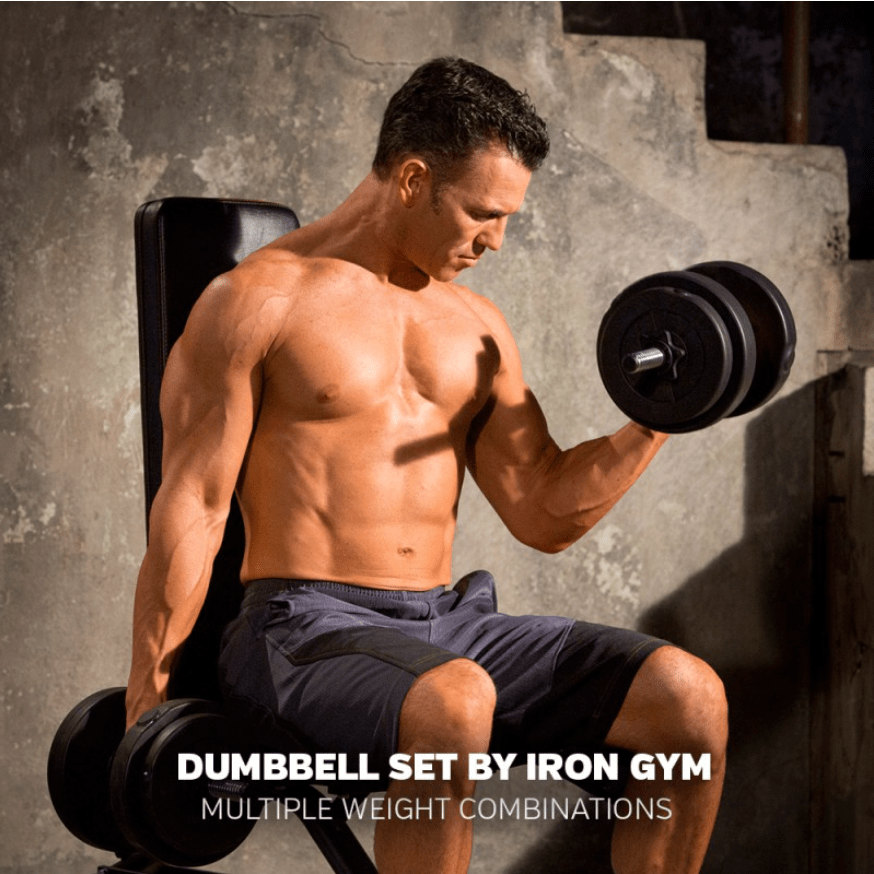 IRON GYM 15kg Adjustable Dumbbell Set