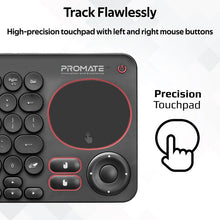 Load image into Gallery viewer, Dual Mode Portable Wireless Multimedia Keyboard with Touchpad