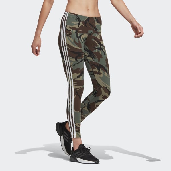 essentials camouflage 3-stripes 7/8 leggings