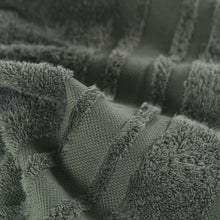 Load image into Gallery viewer, Serviette de toilette coton Lola II Kaki Cendre (50x90) - Allsport