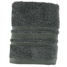 Load image into Gallery viewer, Serviette de toilette coton Lola II Kaki Cendre (50x90) - Allsport