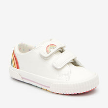 Load image into Gallery viewer, White Rainbow Trainers (Younger Girls) - Allsport