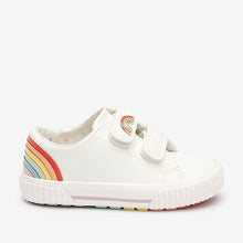 Load image into Gallery viewer, White Rainbow Trainers (Younger Girls) - Allsport