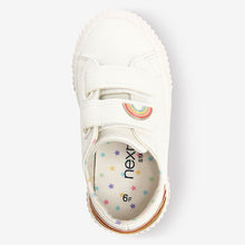 Load image into Gallery viewer, White Rainbow Trainers (Younger Girls) - Allsport