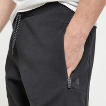 Load image into Gallery viewer, Black Jersey Shorts With Zip Pockets - Allsport
