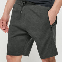 Load image into Gallery viewer, Charcoal Grey Jersey Shorts With Zip Pockets