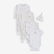 Load image into Gallery viewer, Bright Spot 5 Piece MInt Green Sleepsuits, Bodysuits And Hat Set (0-6mths) - Allsport