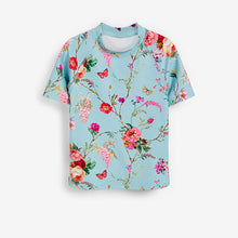 Load image into Gallery viewer, Blue Floral 2 Piece Sunsafe Set (3-12yrs) - Allsport
