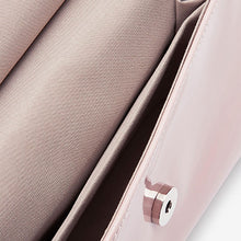 Load image into Gallery viewer, Nude Pink Clutch Bag With Detachable Cross Body Chain