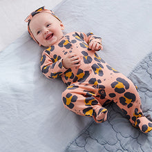 Load image into Gallery viewer, Animal Print Baby 5 Pack Sleepsuits (0-18mths)