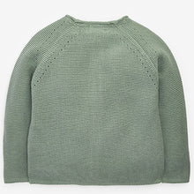 Load image into Gallery viewer, Sage Green Sage Bee Cardigan (3mths-5yrs)