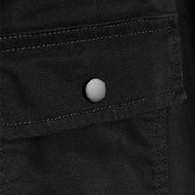 Load image into Gallery viewer, Black Slim Fit Stretch Utility Trousers