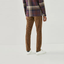Load image into Gallery viewer, Sand Brown Slim Fit Jean Style Stretch Cord Trousers