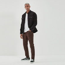 Load image into Gallery viewer, Burgundy Red Slim Fit Motion Flex Soft Touch Chino Trousers