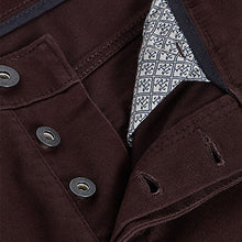 Load image into Gallery viewer, Burgundy Red Slim Fit Motion Flex Soft Touch Chino Trousers