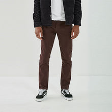 Load image into Gallery viewer, Burgundy Red Slim Fit Motion Flex Soft Touch Chino Trousers