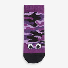 Load image into Gallery viewer, 7 Pack Multi Camouflage Cotton Rich Socks (Youger Boys)