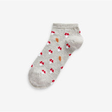 Load image into Gallery viewer, Woodland Creatures Patterned Trainer Socks 5 Pack - Allsport