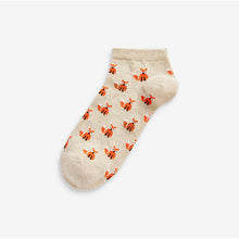 Load image into Gallery viewer, Woodland Creatures Patterned Trainer Socks 5 Pack - Allsport