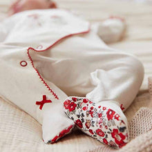 Load image into Gallery viewer, Pretty Mouse / Red Floral Baby Sleepsuits 3 Pack (0-18mths)