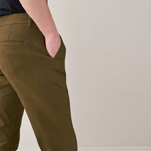 Load image into Gallery viewer, Dark Tan Slim Fit Stretch Chino Trousers - Allsport
