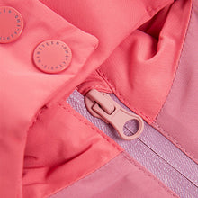 Load image into Gallery viewer, Pink Waterproof Colourblock Coat (3mths-5yrs)