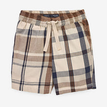 Load image into Gallery viewer, Tan Brown Check SS Splice Check Shirt (3mths-5yrs)