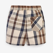 Load image into Gallery viewer, Tan Brown Check SS Splice Check Shirt (3mths-5yrs)