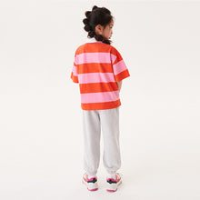 Load image into Gallery viewer, Red/Pink Stripe Rugby Top (3-12yrs)