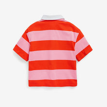 Load image into Gallery viewer, Red/Pink Stripe Rugby Top (3-12yrs)