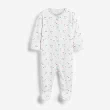 Load image into Gallery viewer, Bright Pink/Green Baby 4 Pack Sleepsuits (0mths-18mths)