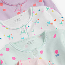 Load image into Gallery viewer, Bright Pink/Green Baby 4 Pack Sleepsuits (0mths-18mths)
