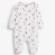 Load image into Gallery viewer, Red/Navy/White 4 Pack Footless Sleepsuits (0mths-18mths)