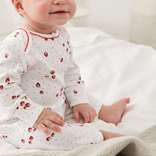 Load image into Gallery viewer, Red/Navy/White 4 Pack Footless Sleepsuits (0mths-18mths)