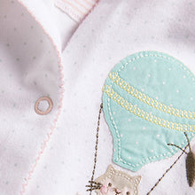 Load image into Gallery viewer, Pink/Yellow Circus 3 Pack Baby Sleepsuits (0-9mths)