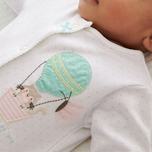 Load image into Gallery viewer, Pink/Yellow Circus 3 Pack Baby Sleepsuits (0-9mths)