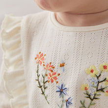 Load image into Gallery viewer, Yellow/White 3 Pack Floral Baby Sleepsuits (0mths-18mths)