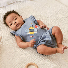 Load image into Gallery viewer, Bright Ditsy Print 3 Pack Romper (0-18mths)