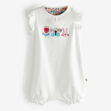 Load image into Gallery viewer, Bright Ditsy Print 3 Pack Romper (0-18mths)