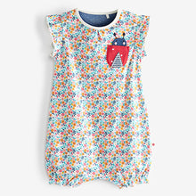 Load image into Gallery viewer, Bright Ditsy Print 3 Pack Romper (0-18mths)